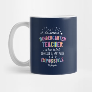 An awesome Kindergarten Teacher Gift Idea - Impossible to Forget Quote Mug